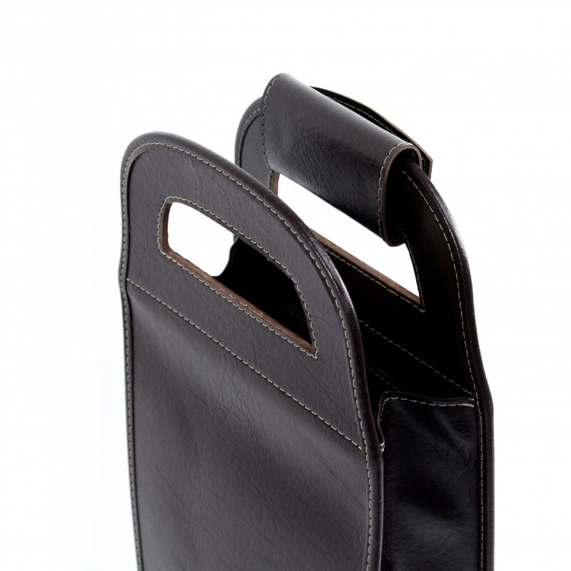 Bolsa porta vinho couro clearance