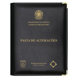  Pasta de Alterações em Couro Sintético com Personalização Individual.