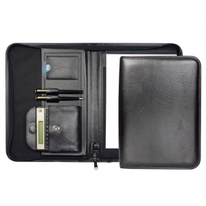 Pasta Executiva com Zíper em Couro Sintético 34x24x3cm