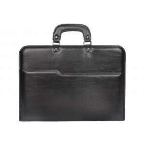Maleta Executiva com Alça de Mão em Couro Sintético 38x27x3,5cm