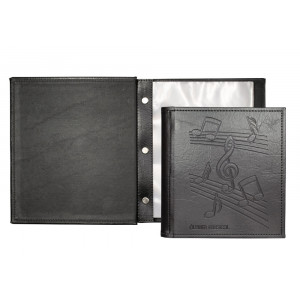 Pasta Álbum Musical Meio Ofício em Couro Sintético 23,5x20cm