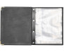 Cardápio Luxo em Couro Sintético 5 Env. Plásticos 27,5x23cm