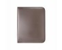 Pasta Executiva c/ Ferragem 4 Argolas e Zíper em Couro Sintético 38x27x3,5cm Marrom
