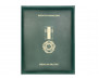 Porta Diploma com Bolso Cristal em Couro Sintético 32x25cm
