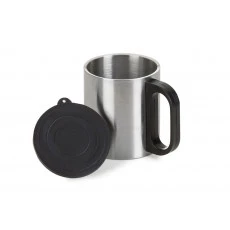Caneca em Inox Smart com Alça e Tampa Plástica Reforçada