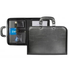 Maleta Executiva com Alça de Mão em Couro Sintético 38x27x5cm