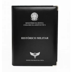 Pasta Histórico Militar com Personalização Individual - Aeronáutica