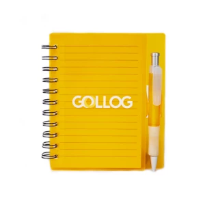 Bloco de Anotações com Capa Plástica