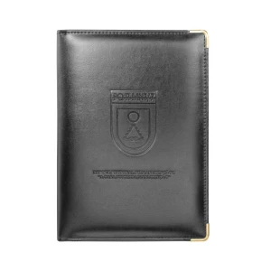 Porta Bloco c/ Visor Interno em Couro Sintético 24x16cm