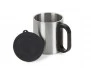 Caneca em Inox Smart com Alça e Tampa Plástica Reforçada