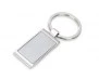 Chaveiro Retangular em Metal com Argola