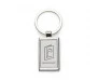 Chaveiro Retangular em Metal com Argola