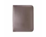 Pasta Executiva c/ Ferragem 4 Argolas e Zíper em Couro Sintético 38x27x3,5cm Marrom